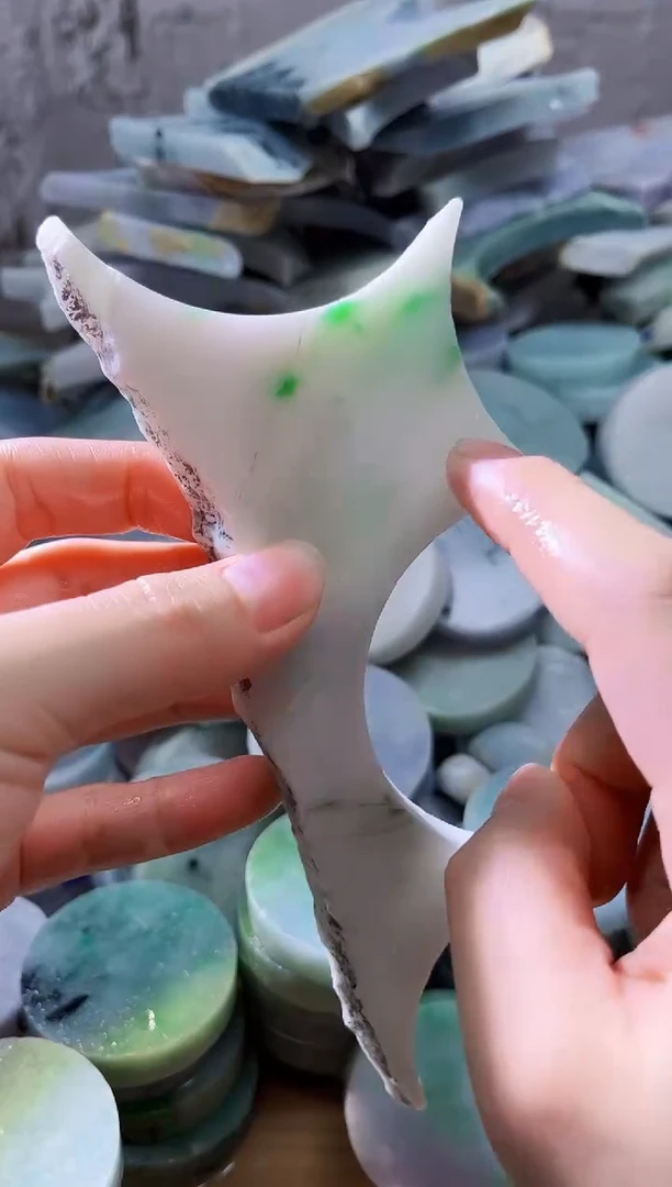 裸石翡翠天然翡翠A货石 南 317