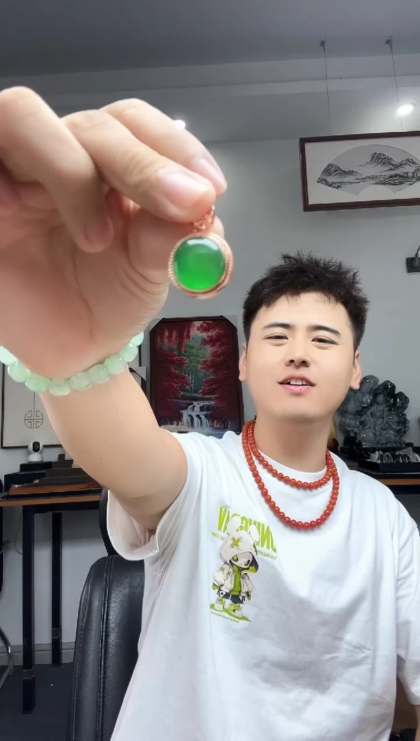 玛瑙/玉髓颈饰合金玛瑙吊坠