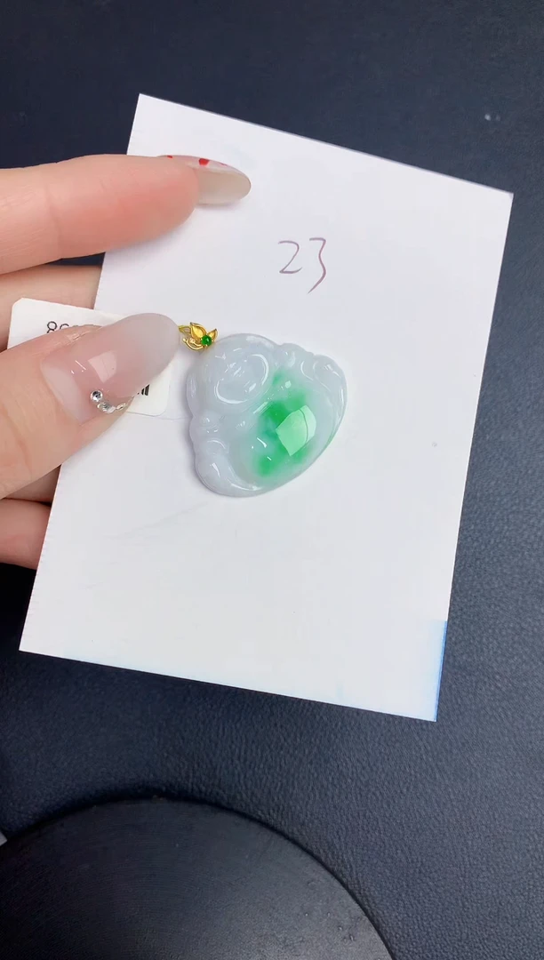 【闪购商品】翡翠颈饰18K金镶嵌00000000000