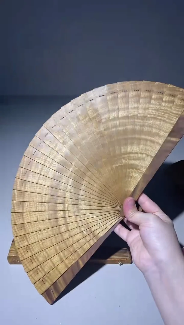金丝楠21cm金丝楠木小叶桢楠扇809