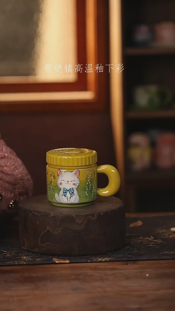 陶瓷景德镇高温釉下手绘陶瓷@L777@