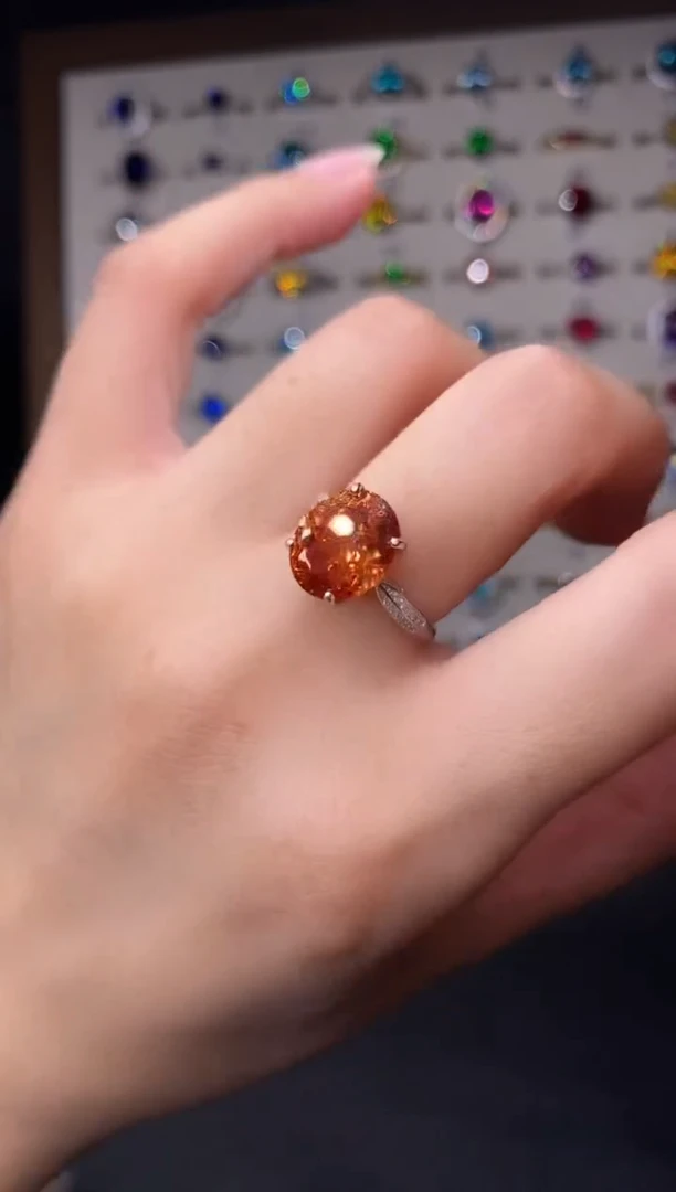 10克拉紫牙乌/石榴石（处理）欧美风戒指