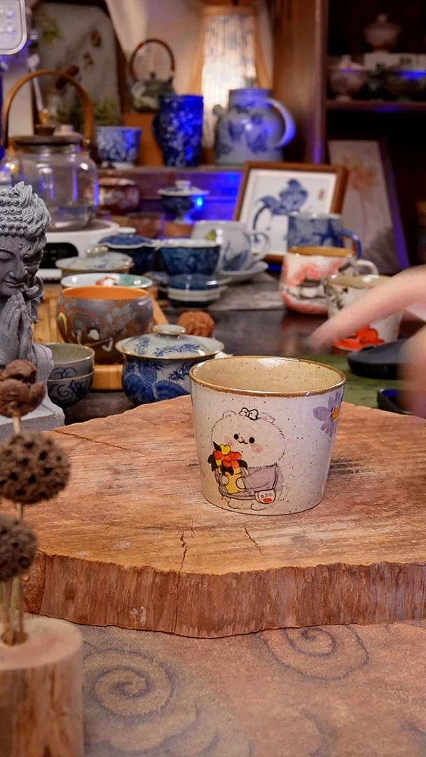 杯子狗手工手绘手工手绘