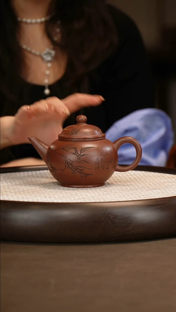 杨瑶芬 大水平 景舟紫泥 300c/紫泥闻香杯/办公杯