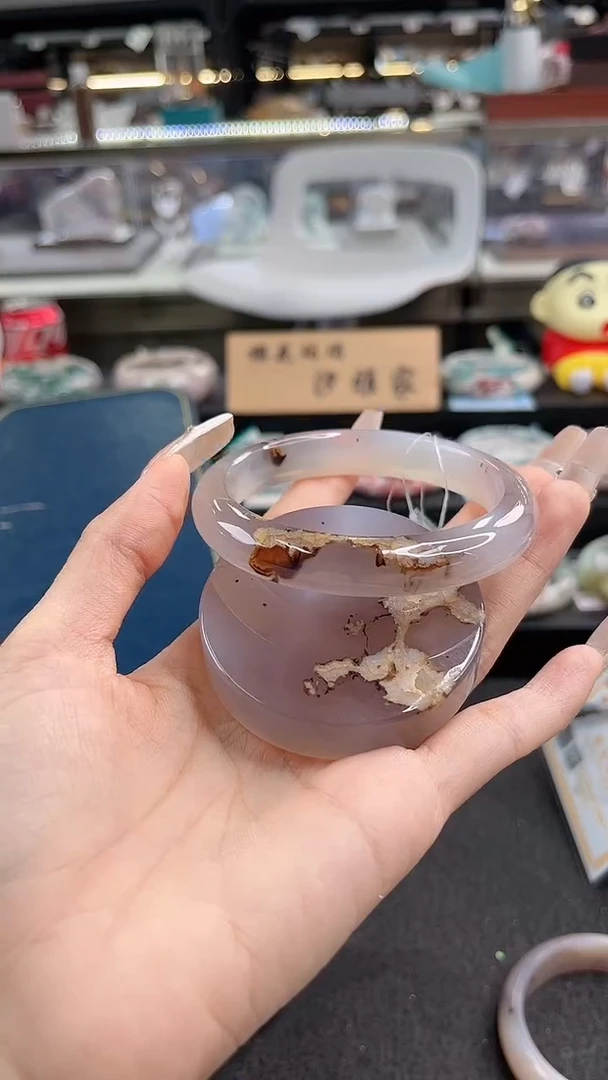 未镶嵌手镯石英质玉61圈口（赠品镯心）6346238