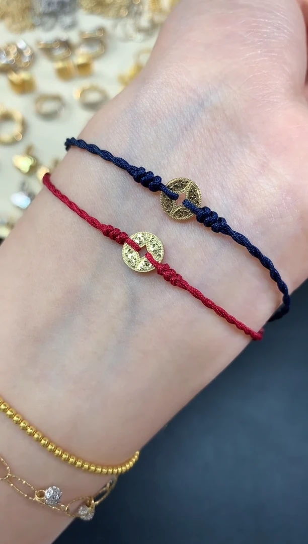 【闪购商品】18K金手链A75|238多样性发其一【默认红色】