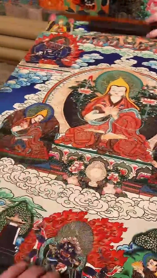 装裱画精美唐卡tk16015