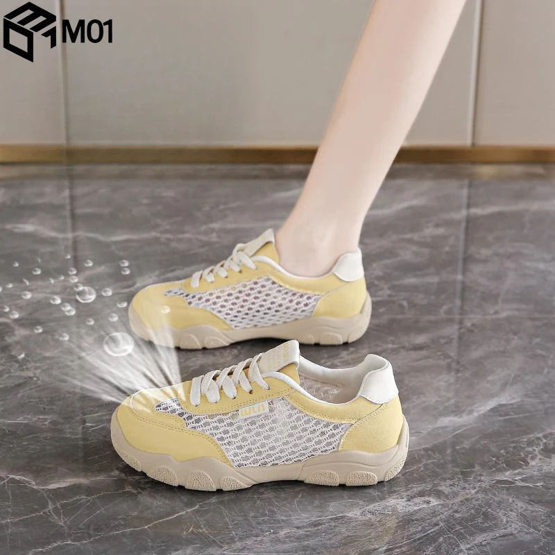 M01踩屎感透气德训鞋女夏季镂空网眼洞洞网鞋不累脚运动凉鞋