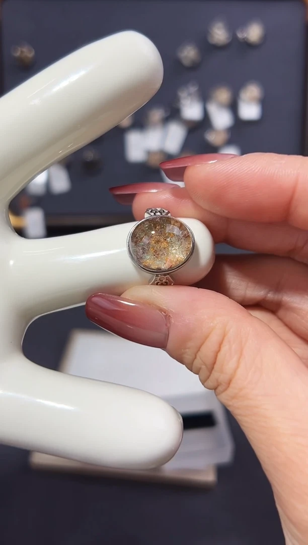 【闪购商品】水晶戒指银S925镶嵌发一（53）