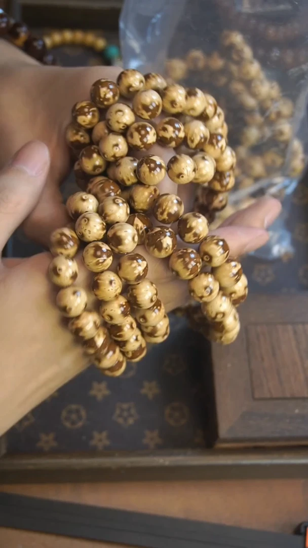 紫金鼠手串紫金鼠熊猫三叶草12mm