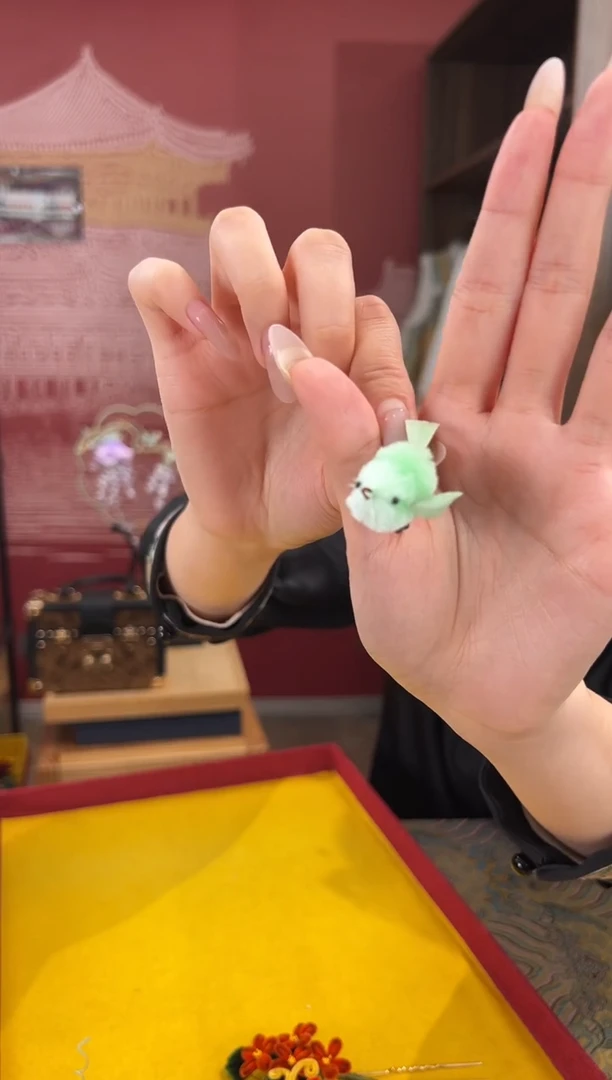 【闪购商品】刺绣非遗绒花（发饰）