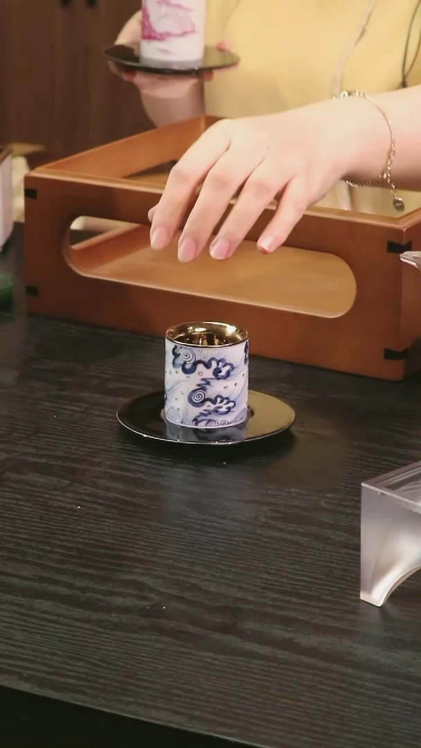 【闪购商品】弥云斋 万福·海水纹浓缩杯
