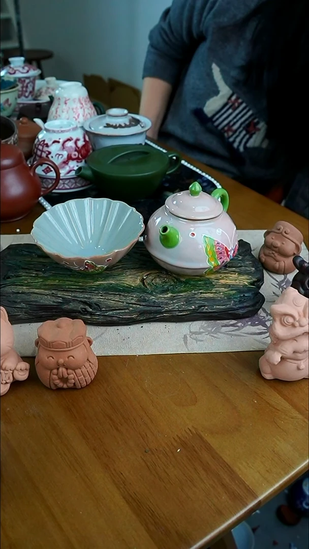 【茶瓷物语】草木灰蝴蝶茶壶