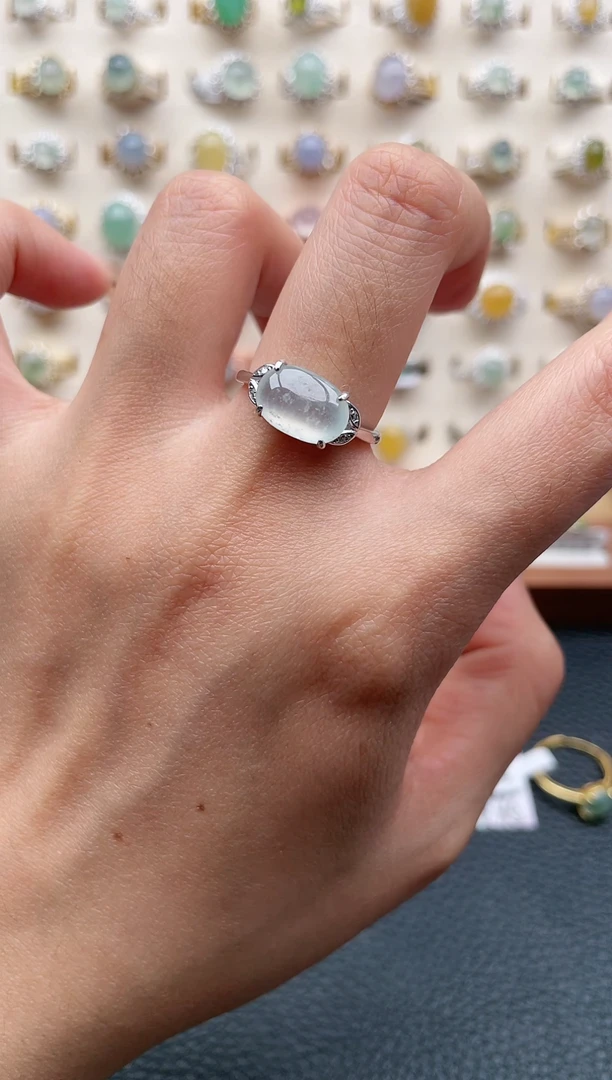 【闪购商品】翡翠戒指银S925镶嵌1111