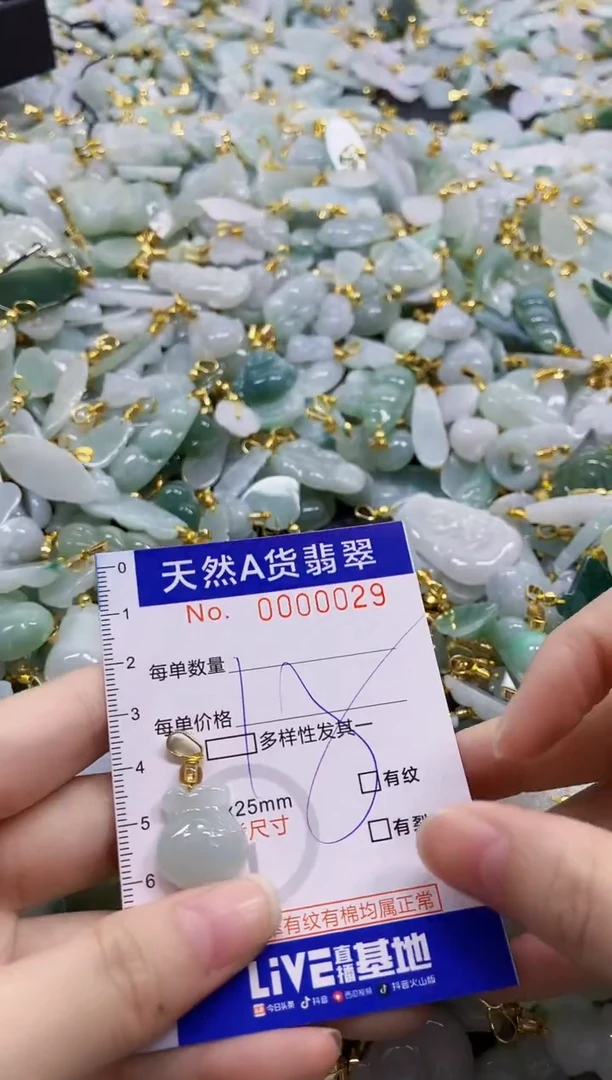 颈饰未镶嵌翡翠纯天然a货翡翠