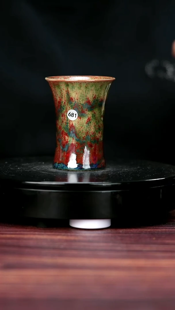 其他681#李盼龙一级品原矿钧瓷束腰杯