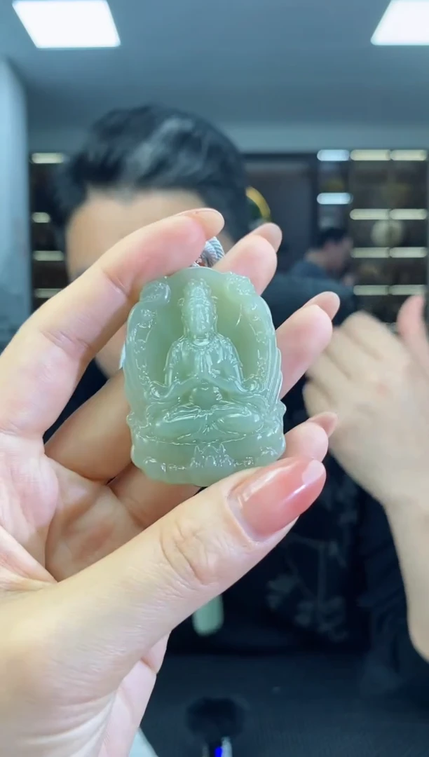 【闪购商品】和田玉颈饰未镶嵌双龙观音