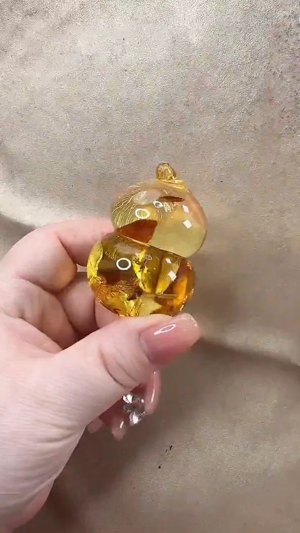 琥珀颈饰未镶嵌吊坠