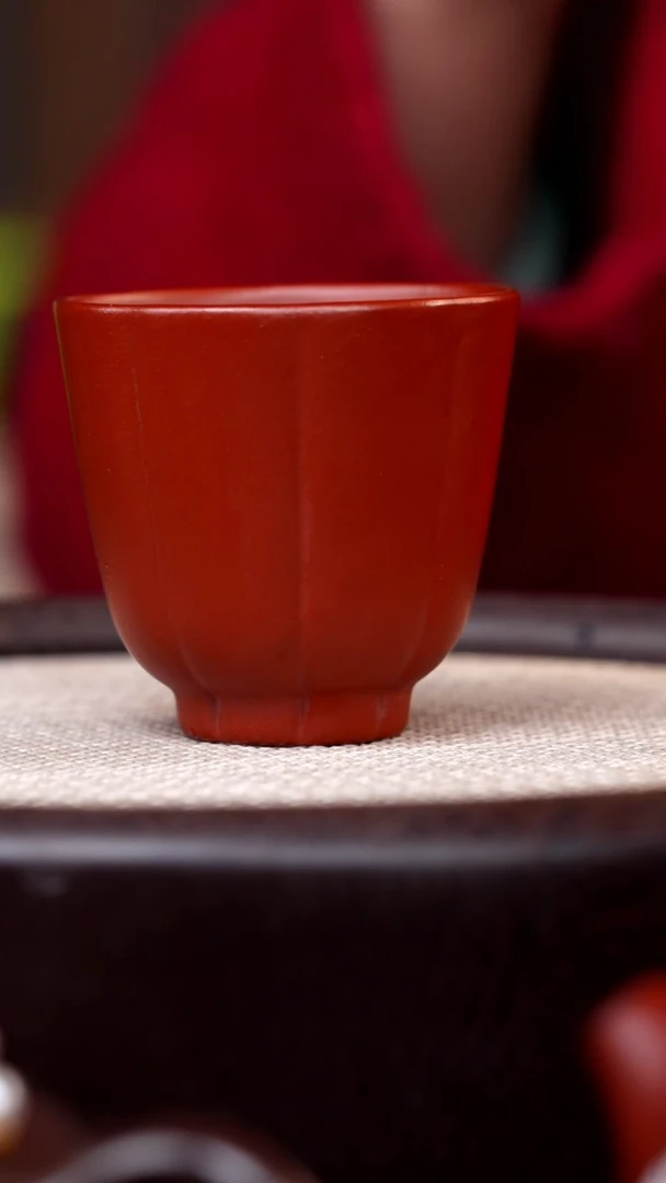 【闪购商品】紫砂茶壶朱泥花瓣杯