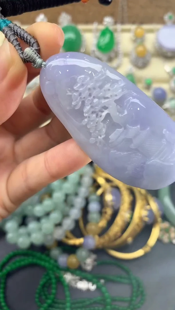 翡翠未镶嵌颈饰275-中国好珍宝