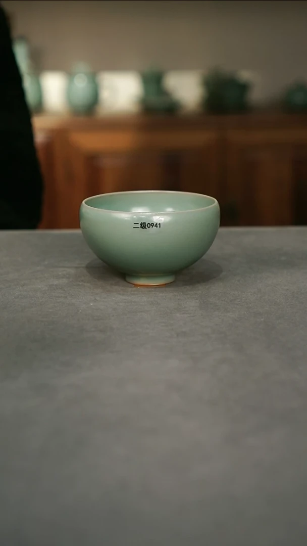 【闪购商品】君子汝瓷【福利】鸡心压手杯0941