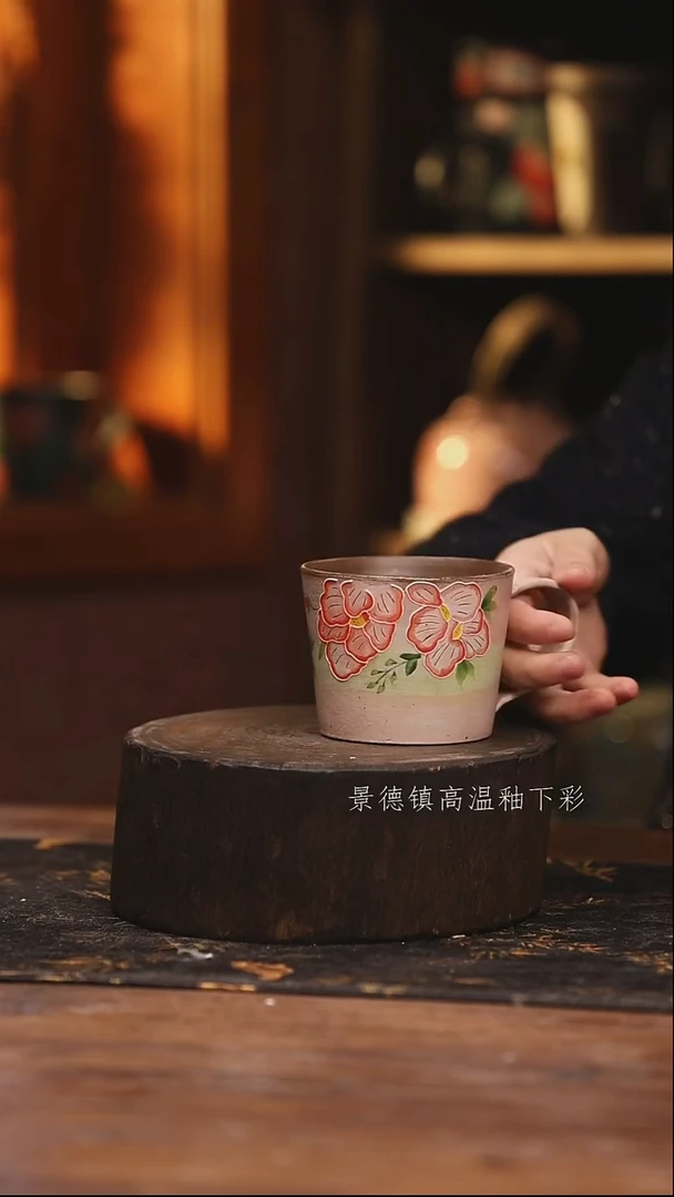 陶瓷景德镇高温釉下手绘陶瓷