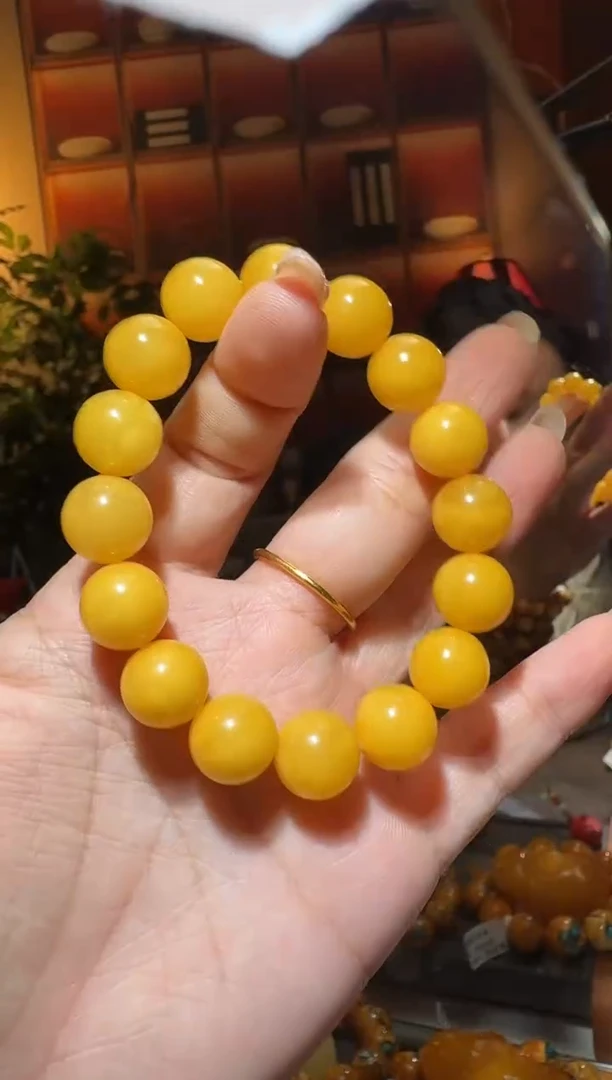 蜜蜡颈饰未镶嵌1653天然蜜蜡珠宝奇石全都保真