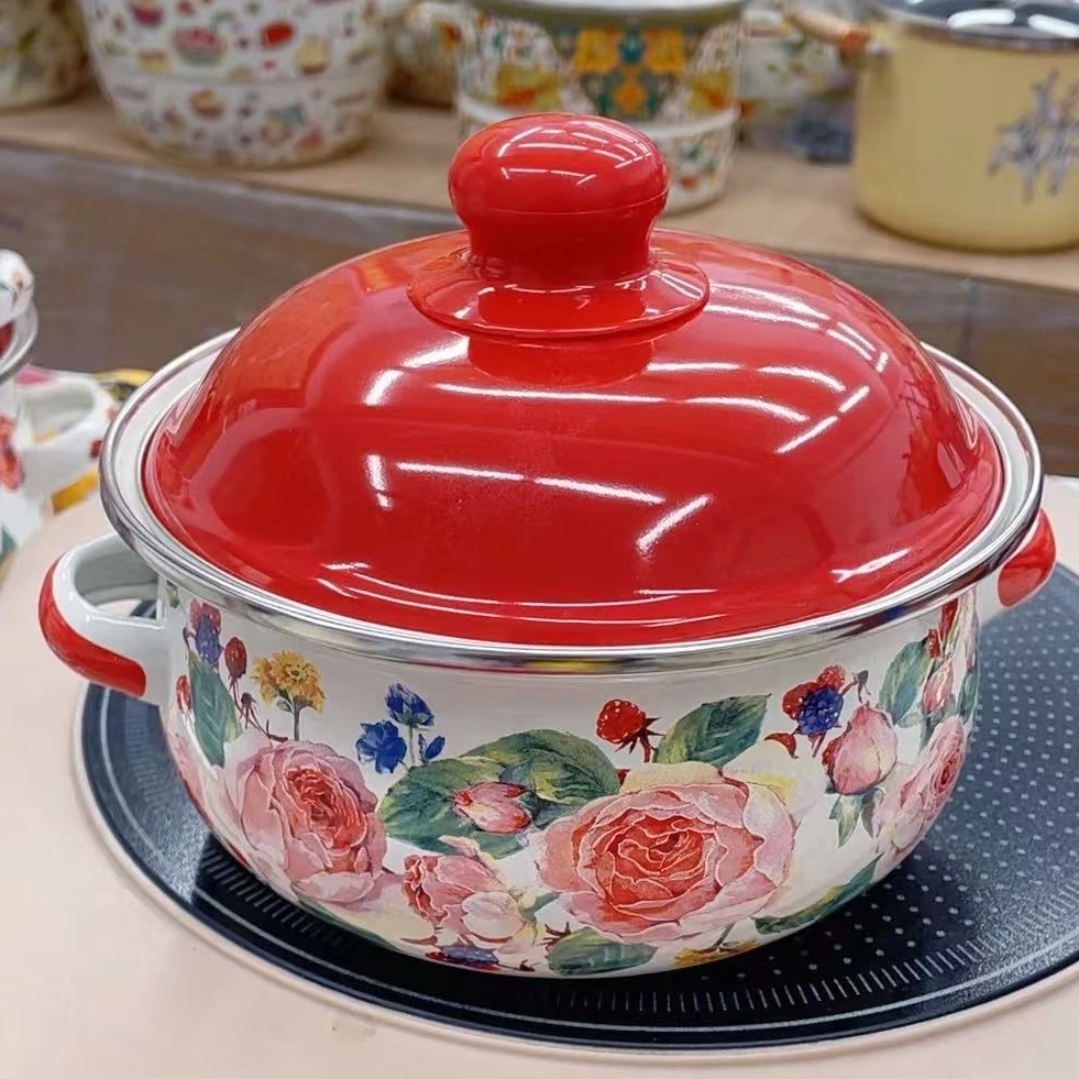 直径16CM清新自然辅食锅汤锅【先看温馨提示 介意勿拍】