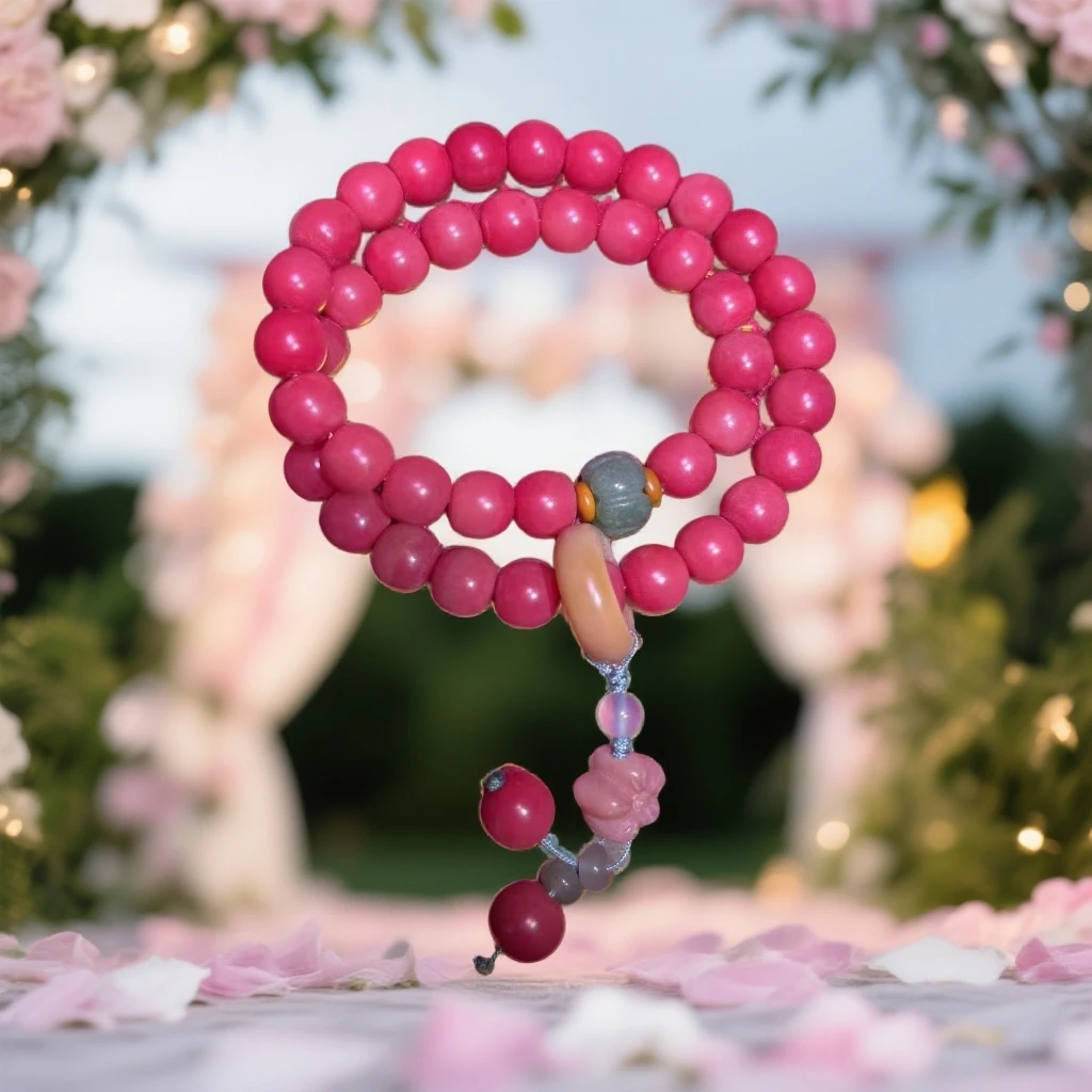 粉色菩提 双圈 无礼盒