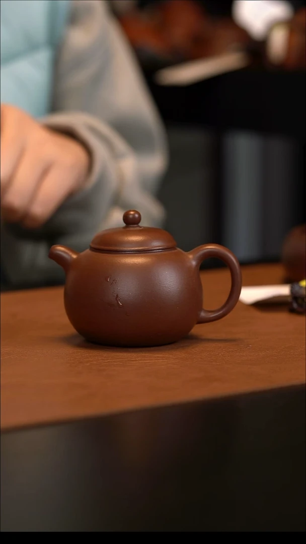 茶壶紫砂清***.宜兴原矿紫砂壶  底槽清