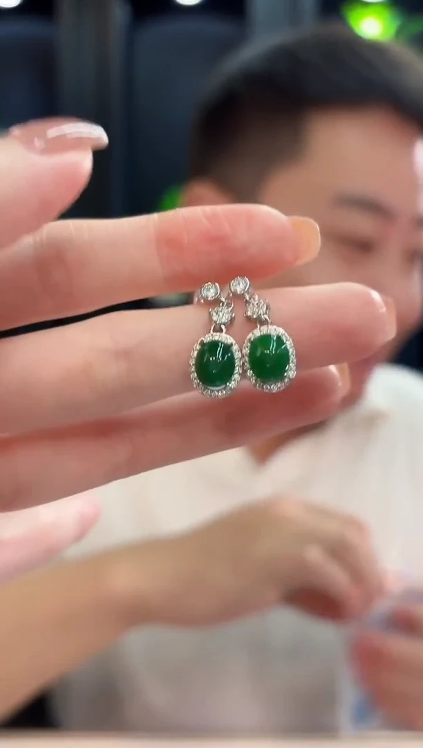未镶嵌翡翠耳饰 缅甸A货/支持复检/一件