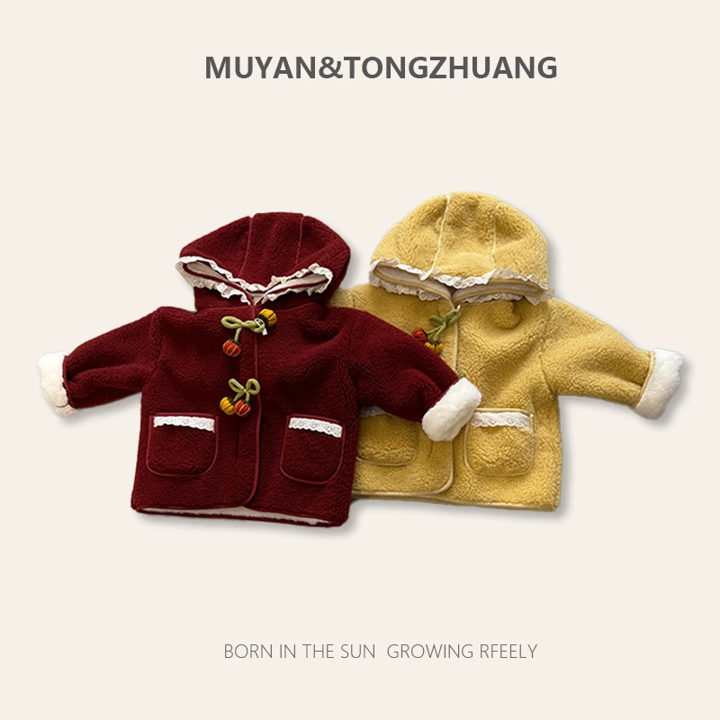 【MU&YAN高定】秋冬拉链法式洋气加绒加厚儿童款122208