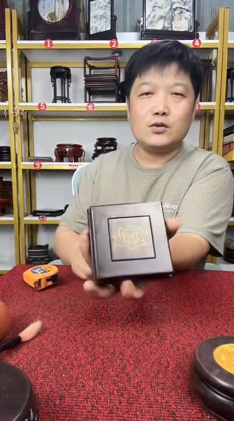 黑酸枝木类置物架非洲黑檀底座10CM