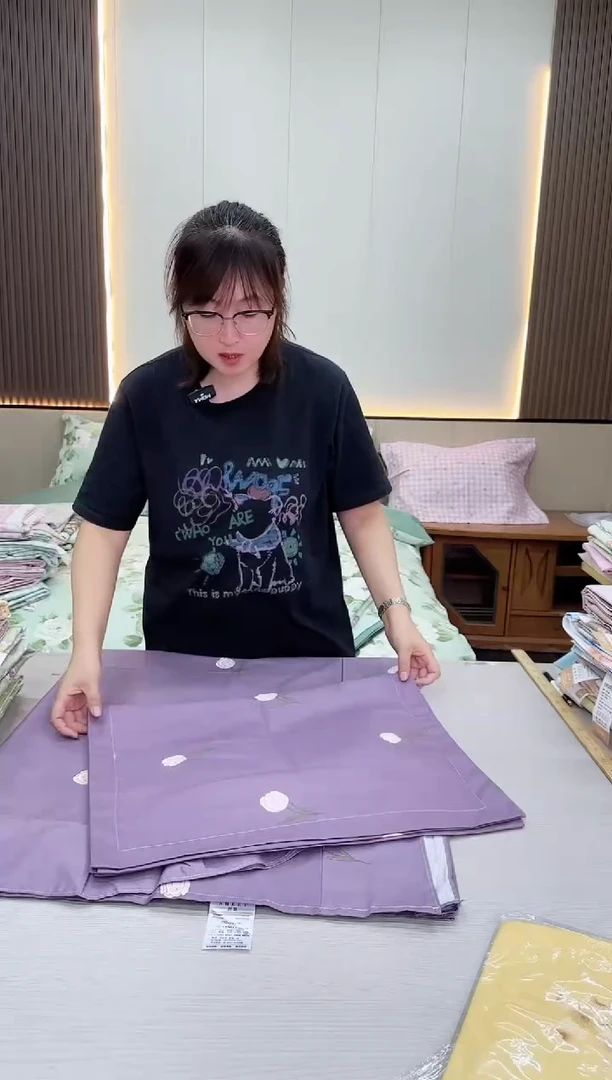 棉棉全棉枕套一对  玫瑰