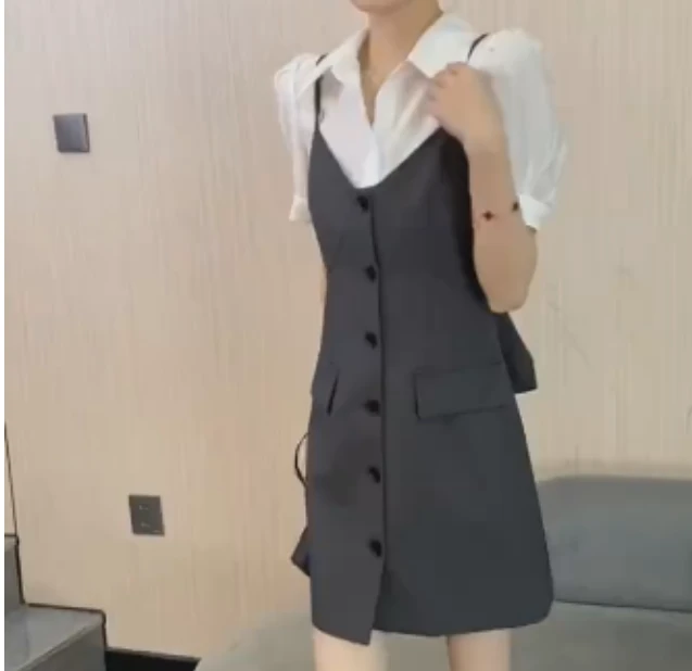 2025春季新款网红同款洋气气质韩版潮流女装套装两件套甜ui