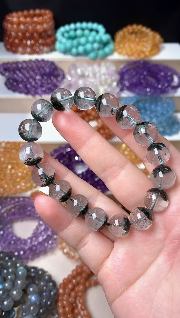 未镶嵌手串水晶绿幽灵38.8