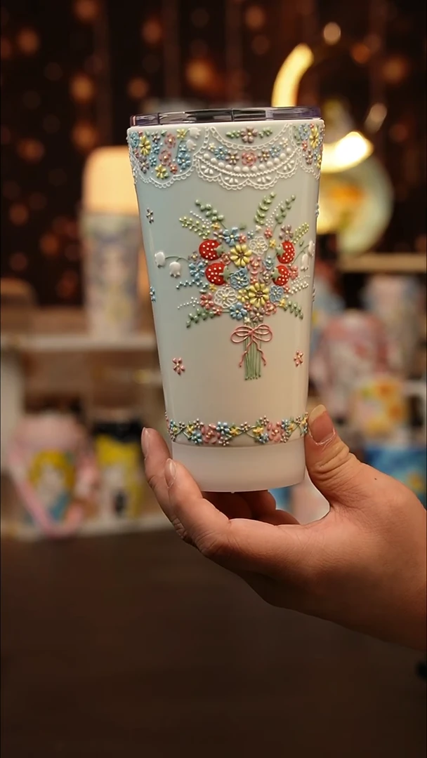 (玉泥）景德镇手工手绘文创陶瓷杯