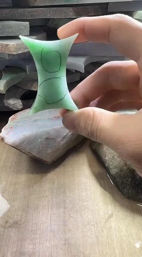 裸石翡翠缅甸翡翠A货花85