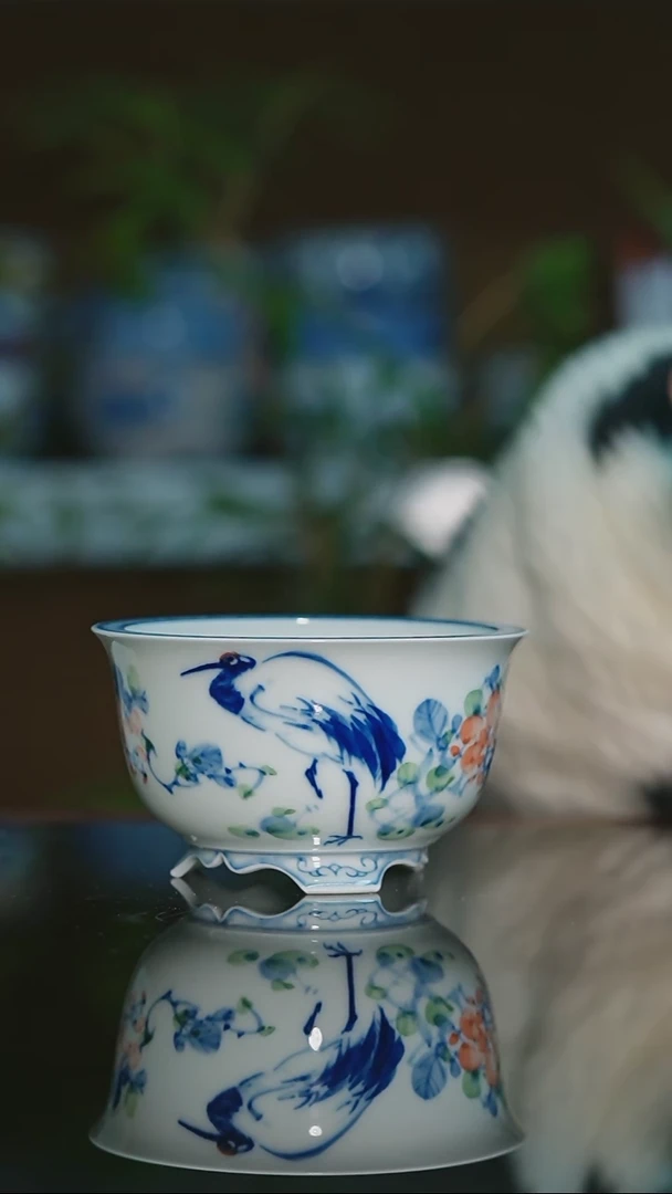 【闪购商品】手绘陶瓷内口8.4高5.7深