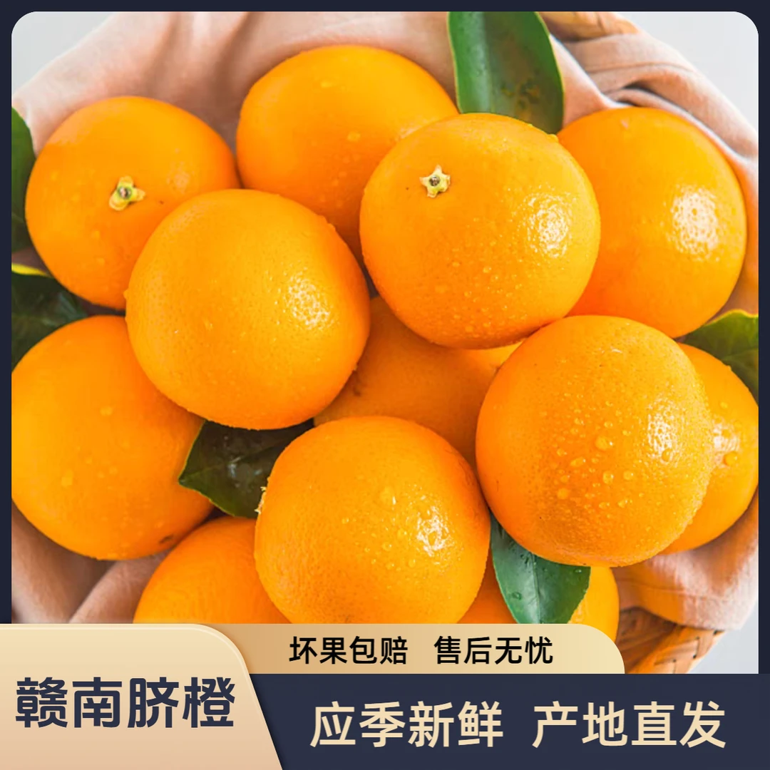 江西赣南脐橙汁多味美应季新鲜现摘现发产地直发坏果包赔