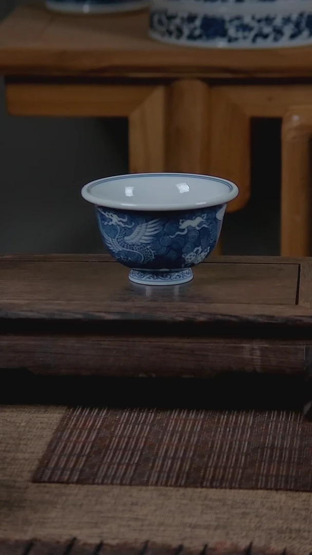 折葵非器手工手工手绘山海经飞马压手杯