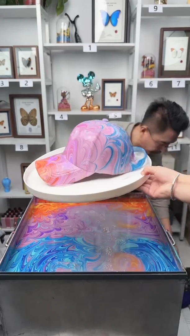 纯棉成人款贝壳纹水拓帽