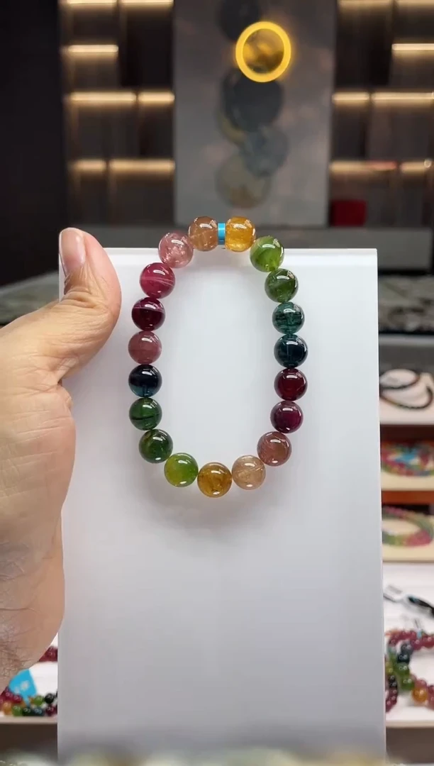 单圈手串未镶嵌碧玺（多样性发一条）Q