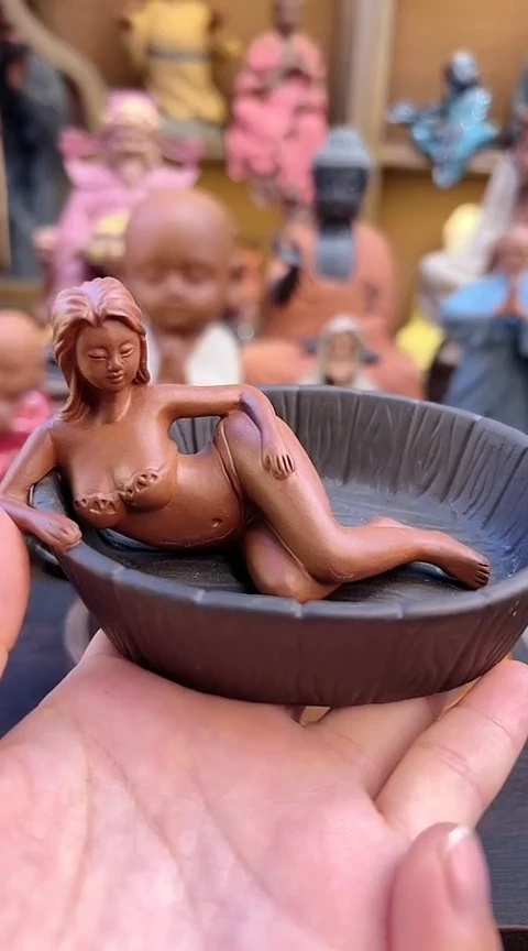 紫砂茶宠器闵茶宠摆件