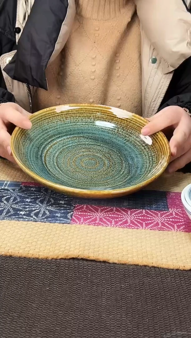 【闪购商品】碗福利窑变天目8.3寸内纹河鲜盘