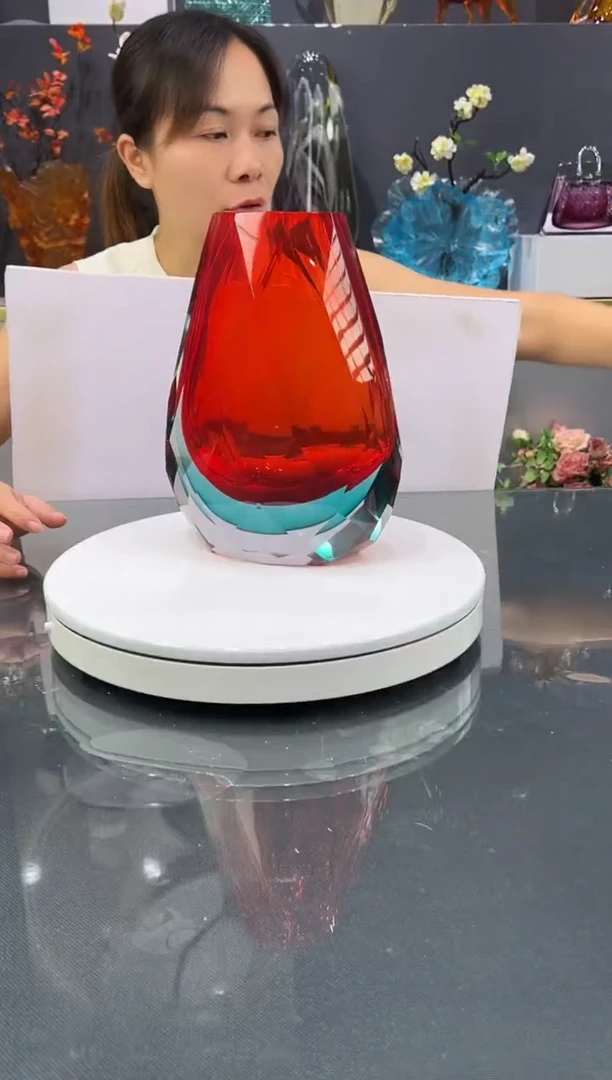 琉璃水晶琉璃花瓶1个