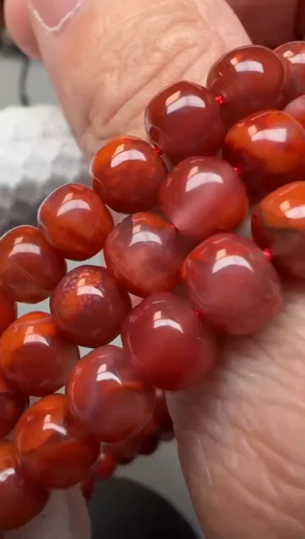 未镶嵌手链南红玛瑙精品文玩南红一条