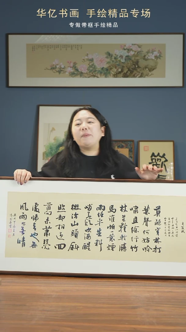 【闪购商品】书法HT定风波47*122 张开善