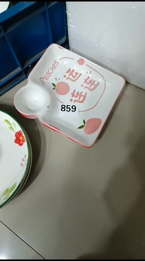 瓷奥**哦859饺子盘二个