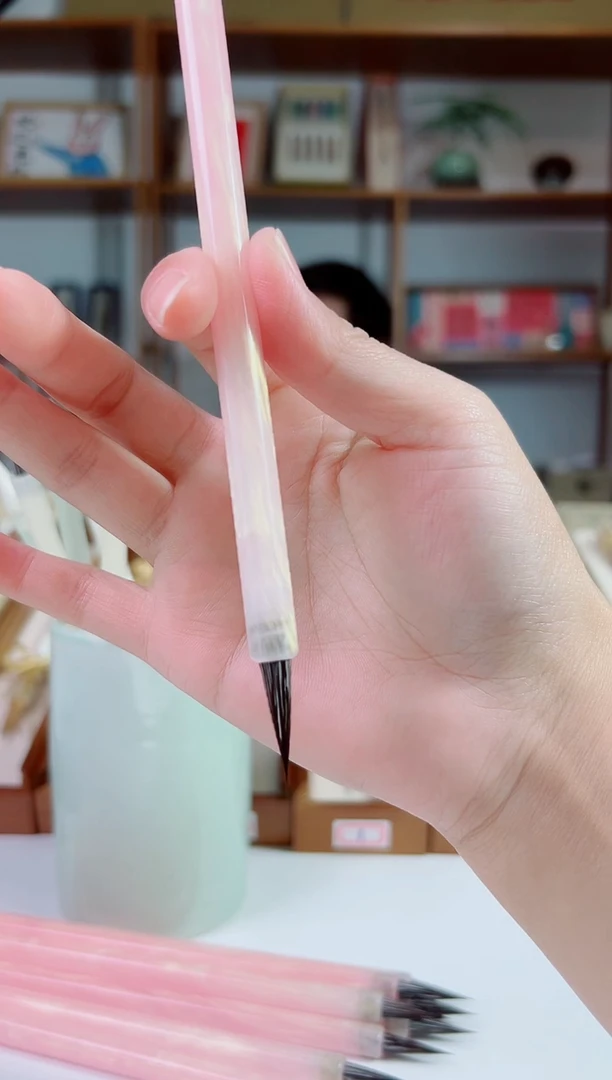 亚克力粉色杆狐狸毛出锋2.3（粉色杆）